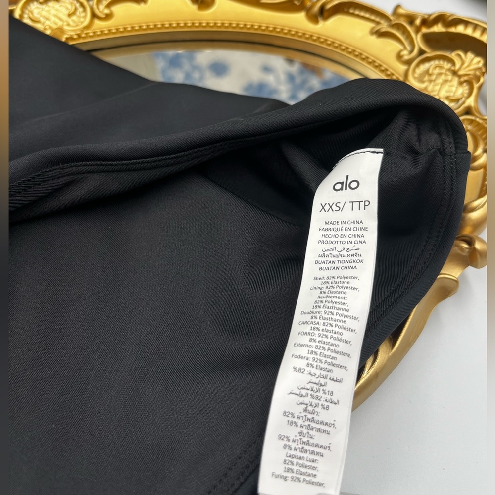 🆕 ALO YOGA 🧿 Airlift Plie Bodysuit Black - Size XXS - BNWOT - Picture 12 of 14